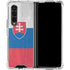 Slovakia Flag Distressed Galaxy Z Fold4 5G Clear Case